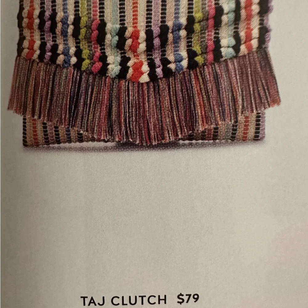 NEW Stella & Dot Multicolor TAJ clutch. Perfect statement piece for any outfit. - Picture 6 of 6